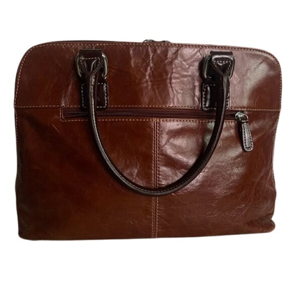 Giani Bernini Brown Leather Shoulder Bag - Picture 3 of 11